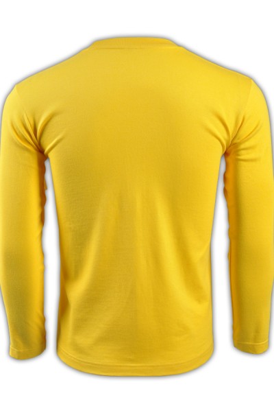 SKLST002 printstar Bright Yellow 165 Long Sleeve Men's T-shirt 00101-LVC Come to Customize Vitality Color Solid Color T-shirt Group Uniform T-shirt T-shirt Shop T-shirt Price front view